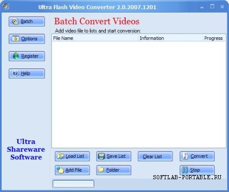 Ultra Video To Flash Converter 2.0.2007.1201 Portable