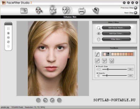 FaceFilter Studio 2.0.1206.1 Portable