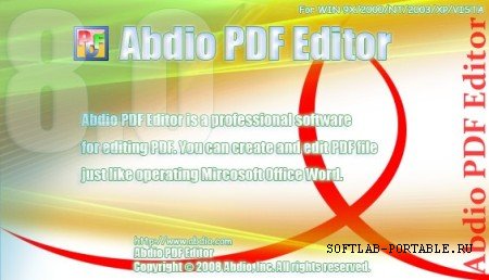 Abdio PDF Editor 8.8 Portable