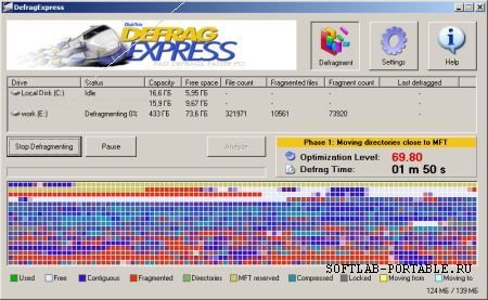 DiskTrix Defrag Express 1.49 Portable