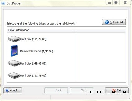 DiskDigger 0.83 Portable