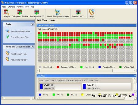 Paragon Total Defrag 2010 build 8713 SE Portable