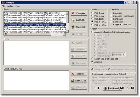 CloneSpy 2.5 Portable