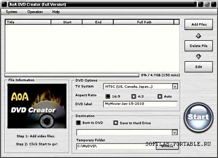 Portable AoA DVD Creator v2.2.5