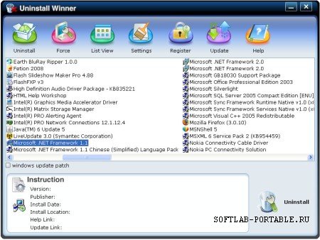 Uninstall Winner 2.3.1.20 Portable