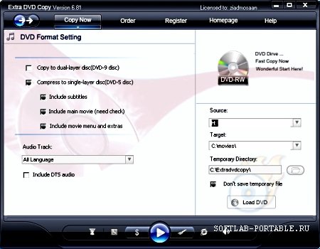 Portable Extra DVD Copy 6.81