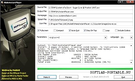 Portable MakeInstantPlayer 1.40