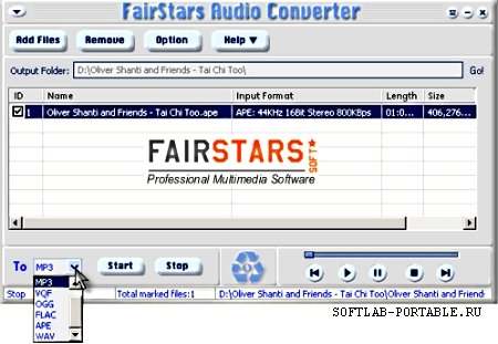 Portable FairStars Audio Converter v1.88