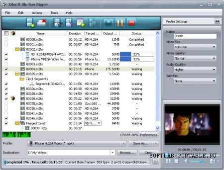 Xilisoft Blu Ray Ripper 7.1.0.20120409 Portable