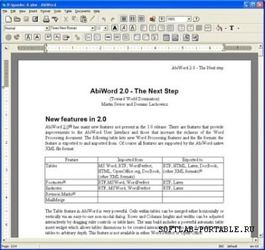 AbiWord 2.8.6 Portable