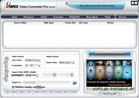 Apex Video Converter Super 8.18 Portable