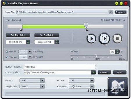4Media Ringtone Maker 2.0.4.0908 Portable