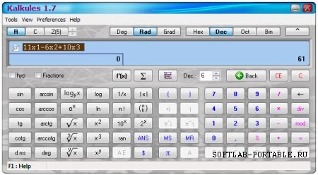 Kalkules 1.11.1.28 Portable