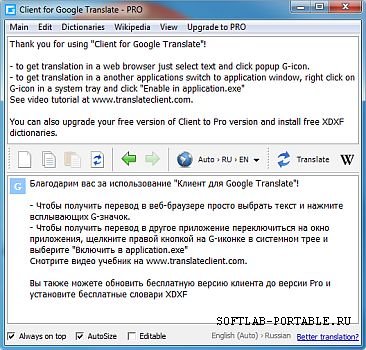 Client for Google Translate 6.0.612 Pro Portable