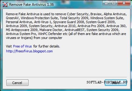 Remove Fake Antivirus 1.98 Portable