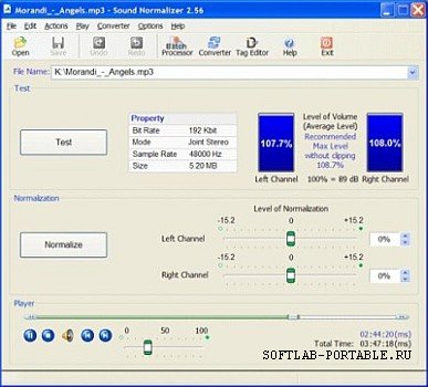 Sound Normalizer 8.7 Portable