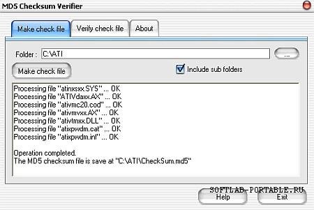 MD5 Checksum Verifier 5.90 Portable