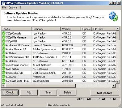 SUMo (Software Update Monitor) 5.17.5.537 Portable