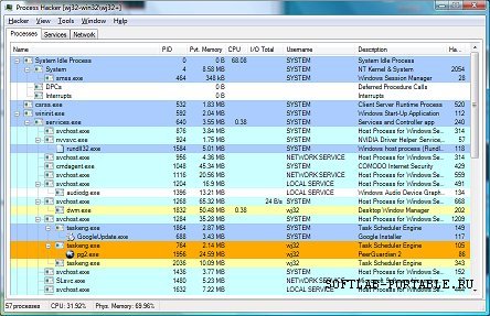 Process Hacker 3.0.2471 NB / 2.39.124 Portable